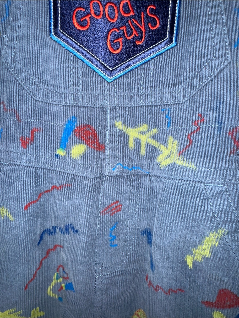 Chucky Good Guys Halloween Costume 2T/3T OshKosh Overalls Handmade Custom - Picture 6 of 7